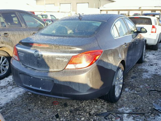 W04GP5EC7B1088224 - 2011 BUICK REGAL CXL GRAY photo 4