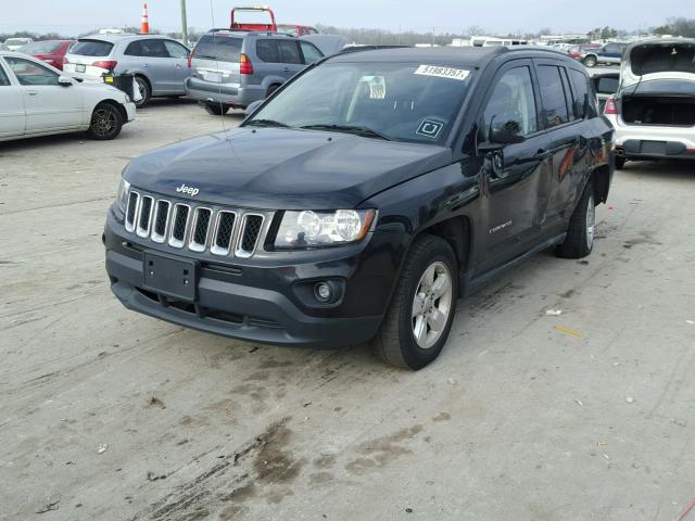 1C4NJCBA4ED843192 - 2014 JEEP COMPASS SP BLACK photo 2