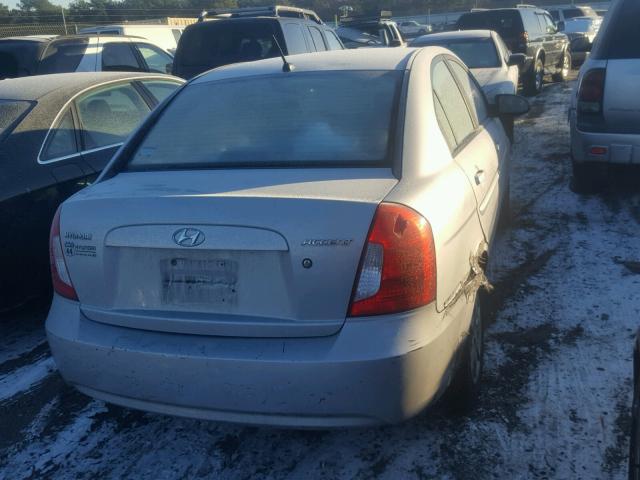 KMHCN46C99U366273 - 2009 HYUNDAI ACCENT GLS GRAY photo 4