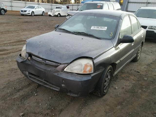 KNADC125456395308 - 2005 KIA RIO BLUE photo 2