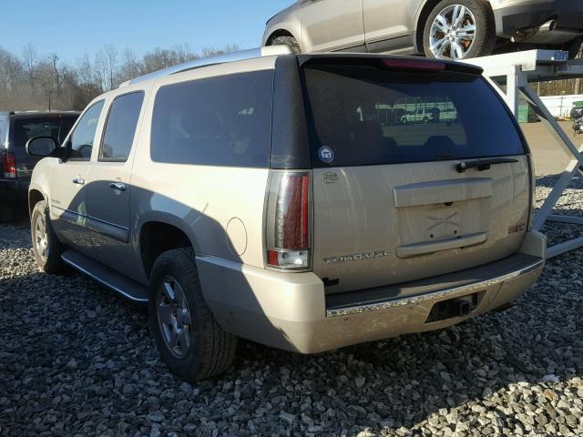 1GKFK66857J314112 - 2007 GMC YUKON XL D GOLD photo 3