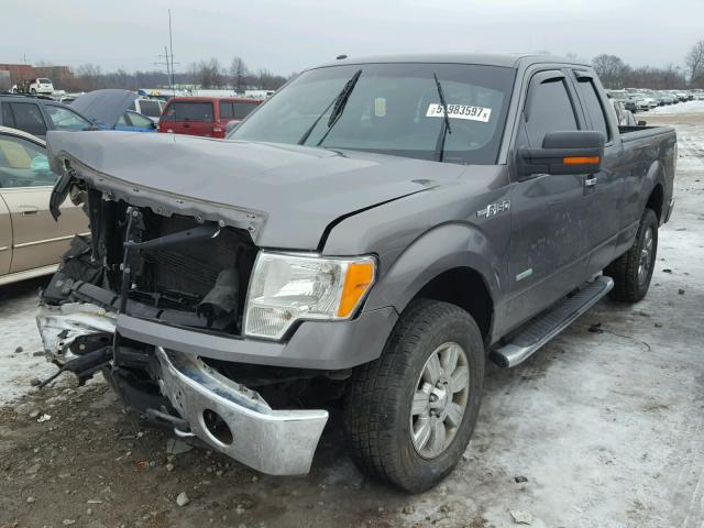 1FTFX1ET6CFB41428 - 2012 FORD F150 SUPER SILVER photo 2