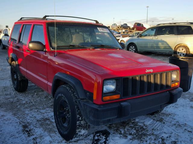 1J4FJ68S5WL184434 - 1998 JEEP CHEROKEE S RED photo 1