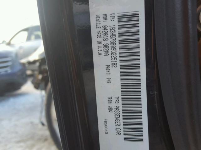 1B3HB78B09D225182 - 2009 DODGE CALIBER R/ BLACK photo 10