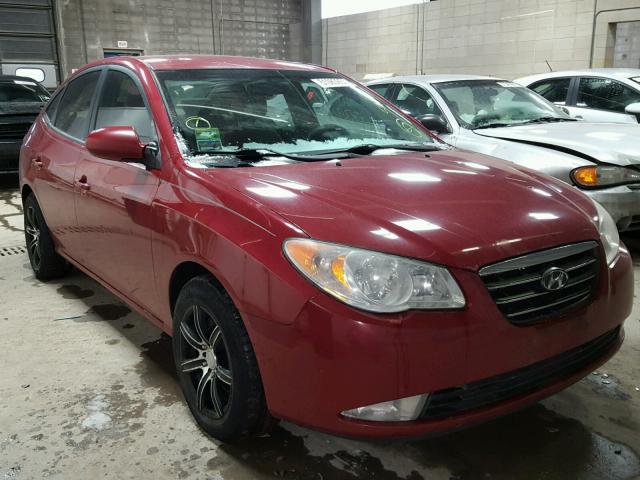 KMHDU46D77U049699 - 2007 HYUNDAI ELANTRA GL MAROON photo 1