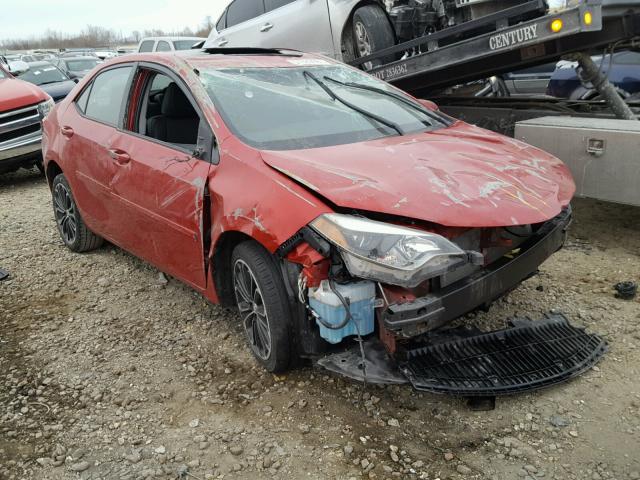 5YFBURHE5FP343709 - 2015 TOYOTA COROLLA L RED photo 9