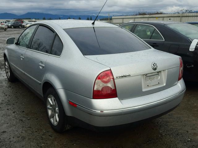 WVWPD63B44P200380 - 2004 VOLKSWAGEN PASSAT GLS SILVER photo 3