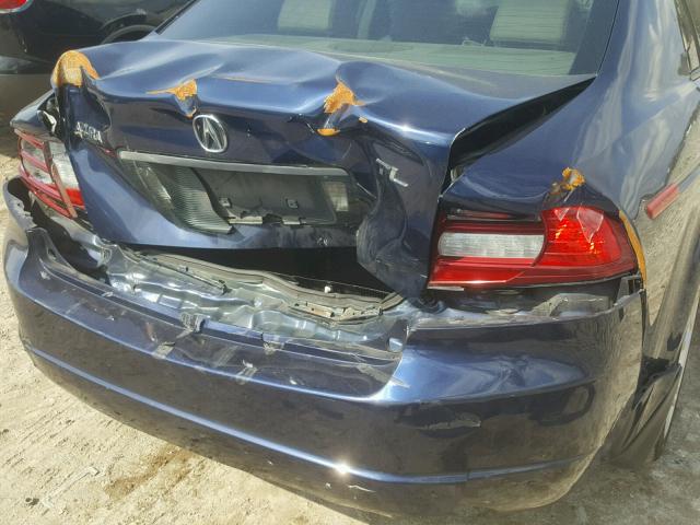 19UUA662X7A030364 - 2007 ACURA TL BLUE photo 9