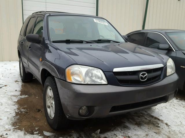 4F2CZ96124KM12745 - 2004 MAZDA TRIBUTE ES BLUE photo 1