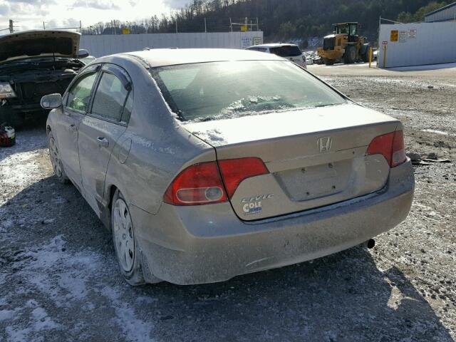 1HGFA16526L114011 - 2006 HONDA CIVIC LX GOLD photo 3