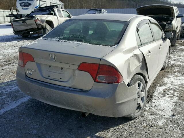 1HGFA16526L114011 - 2006 HONDA CIVIC LX GOLD photo 4