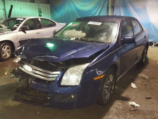 3FAHP07Z57R247713 - 2007 FORD FUSION SE BLUE photo 2