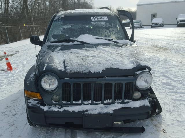 1J4GL48K35W715436 - 2005 JEEP LIBERTY SP GREEN photo 10