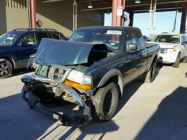 1FTZR15V8YPB57138 - 2000 FORD RANGER SUP GREEN photo 2