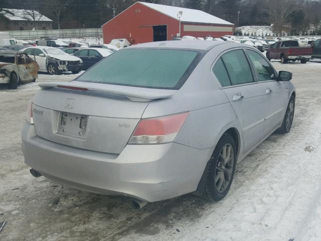 1HGCP368X8A028239 - 2008 HONDA ACCORD EXL SILVER photo 4