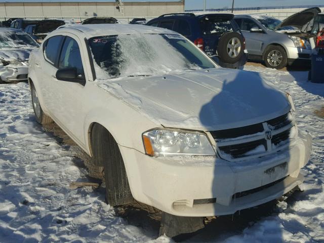 1B3CC4FD4AN160359 - 2010 DODGE AVENGER SX WHITE photo 1