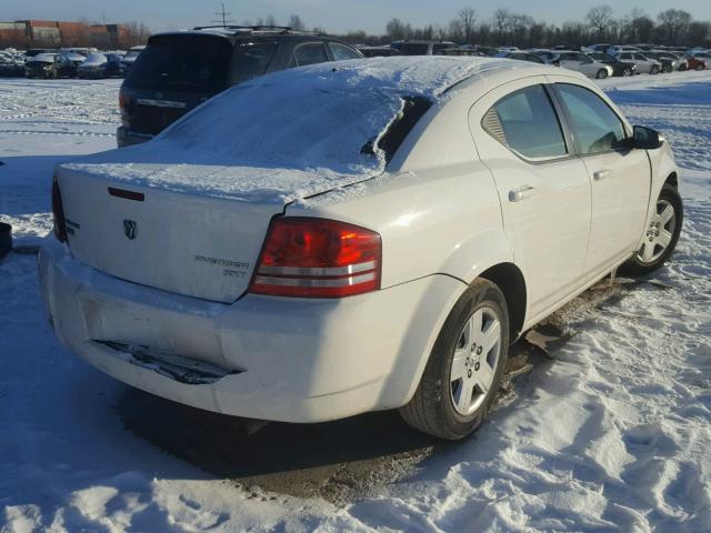 1B3CC4FD4AN160359 - 2010 DODGE AVENGER SX WHITE photo 4