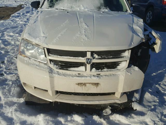 1B3CC4FD4AN160359 - 2010 DODGE AVENGER SX WHITE photo 7