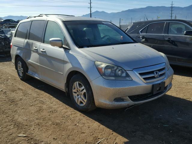 5FNRL38715B070276 - 2005 HONDA ODYSSEY EX SILVER photo 1