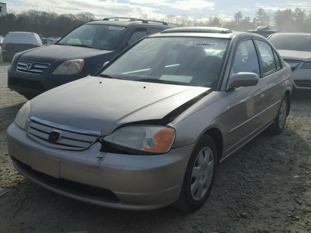 2HGES25731H555993 - 2001 HONDA CIVIC EX BEIGE photo 2