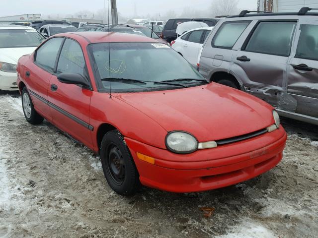 1B3ES27C3TD592746 - 1996 DODGE NEON RED photo 1