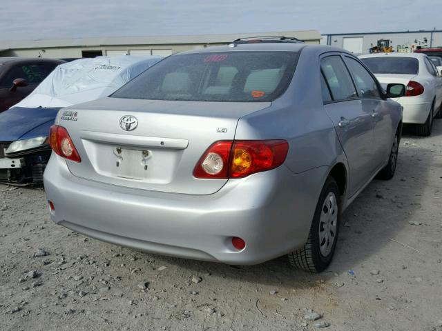 1NXBU40E89Z098017 - 2009 TOYOTA COROLLA BA SILVER photo 4