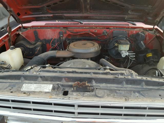 1GCEV14K7HF333636 - 1987 CHEVROLET V10 RED photo 7