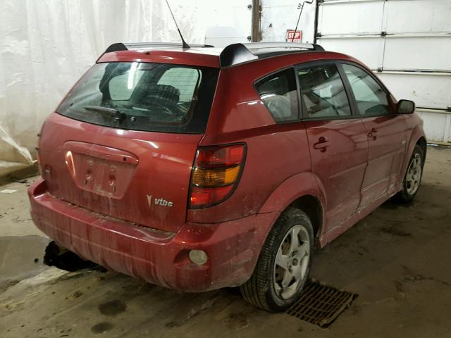 5Y2SM65816Z401981 - 2006 PONTIAC VIBE MAROON photo 4