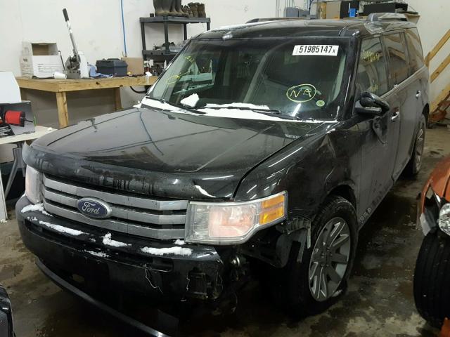 2FMHK6CC2BBD01761 - 2011 FORD FLEX SEL BLACK photo 2