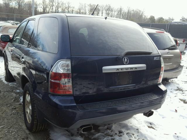 2HNYD18264H510108 - 2004 ACURA MDX BLUE photo 3