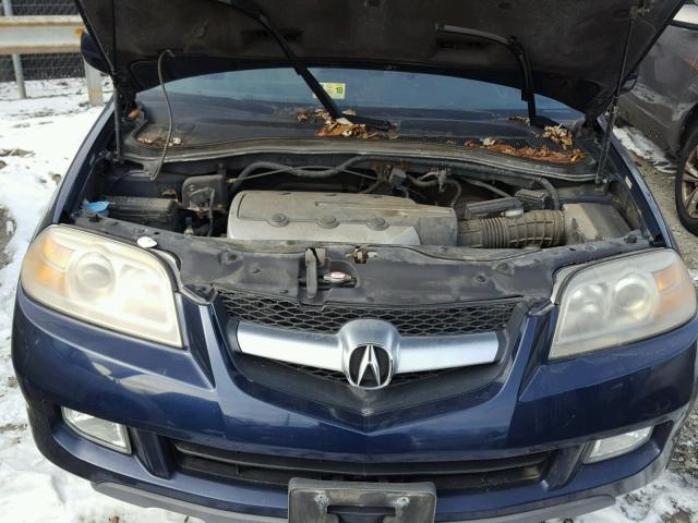 2HNYD18264H510108 - 2004 ACURA MDX BLUE photo 7