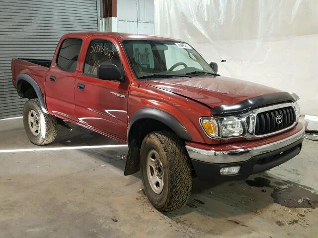 5TEGN92N42Z890583 - 2002 TOYOTA TACOMA DOU RED photo 1