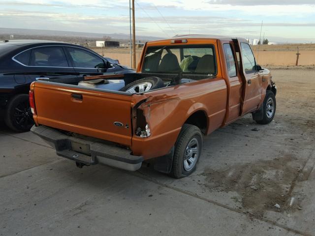 1FTYR14V4YPB24179 - 2000 FORD RANGER SUP ORANGE photo 4