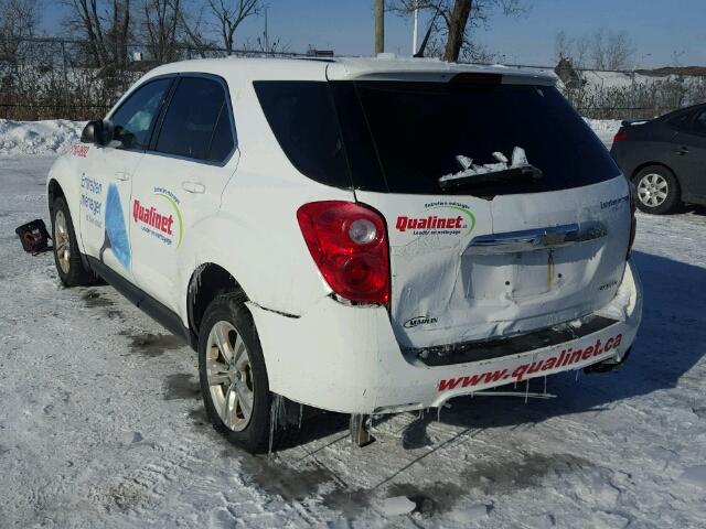 2CNALBECXB6398768 - 2011 CHEVROLET EQUINOX LS WHITE photo 3