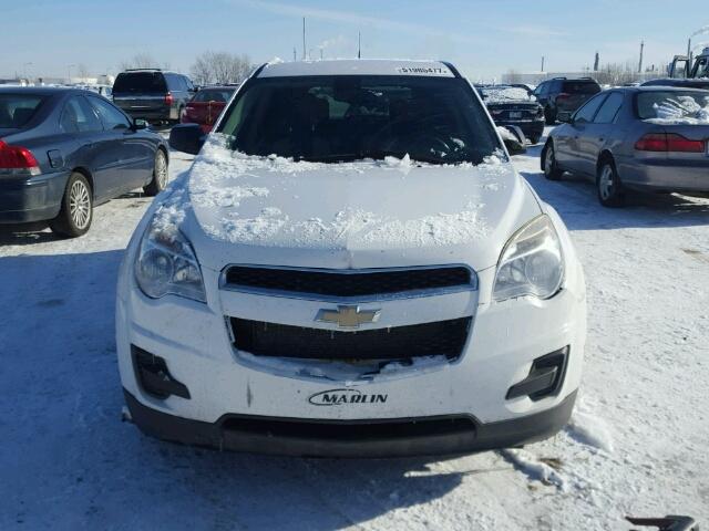 2CNALBECXB6398768 - 2011 CHEVROLET EQUINOX LS WHITE photo 9