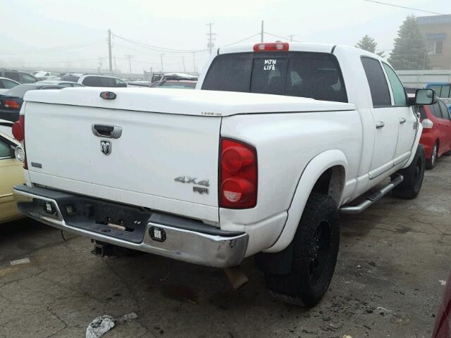 3D7KS29A38G147338 - 2008 DODGE RAM 2500 WHITE photo 4