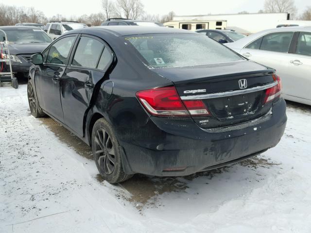 19XFB2F87DE049044 - 2013 HONDA CIVIC EX შავი ფოტო 3