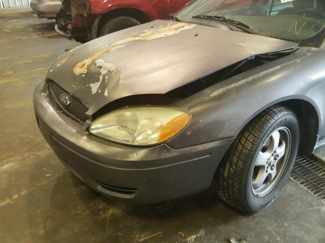 1FAFP53U14A200358 - 2004 FORD TAURUS SE GRAY photo 9