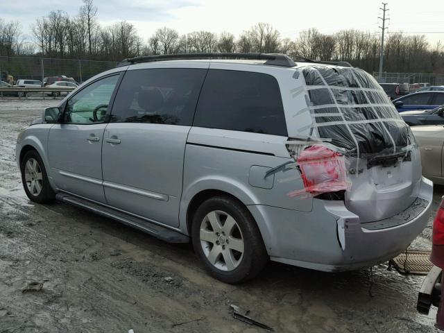 5N1BV28U84N345097 - 2004 NISSAN QUEST S GRAY photo 3