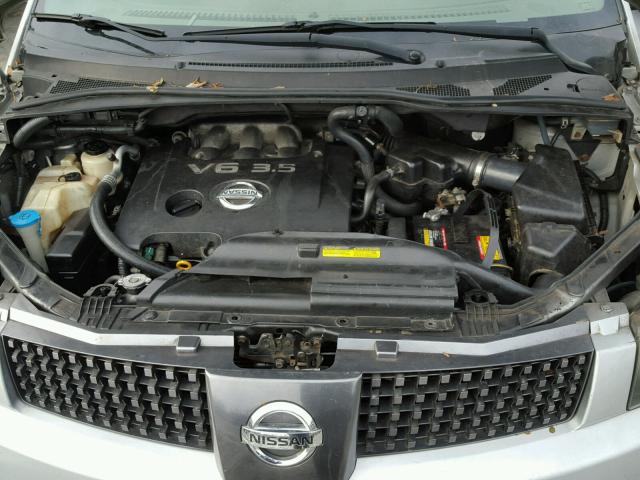 5N1BV28U84N345097 - 2004 NISSAN QUEST S GRAY photo 7