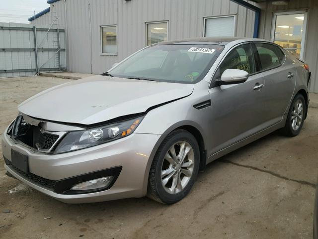 5XXGN4A76CG038516 - 2012 KIA OPTIMA EX SILVER photo 2