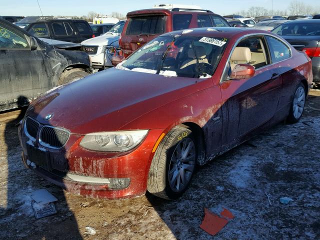 WBAKF3C57BE566661 - 2011 BMW 328 XI MAROON photo 2