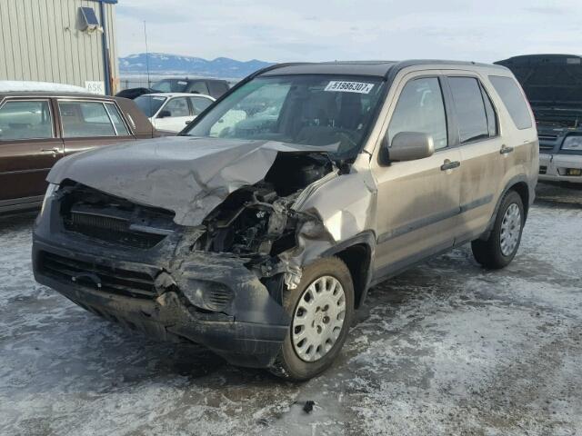 JHLRD77876C010972 - 2006 HONDA CR-V EX BROWN photo 2