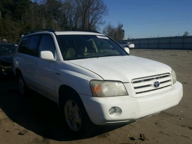 JTEDP21A740039072 - 2004 TOYOTA HIGHLANDER WHITE photo 1