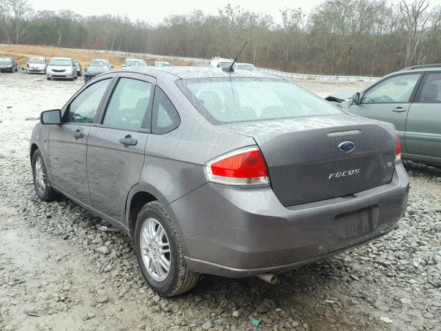 1FAHP3FN1BW158789 - 2011 FORD FOCUS SE GRAY photo 3