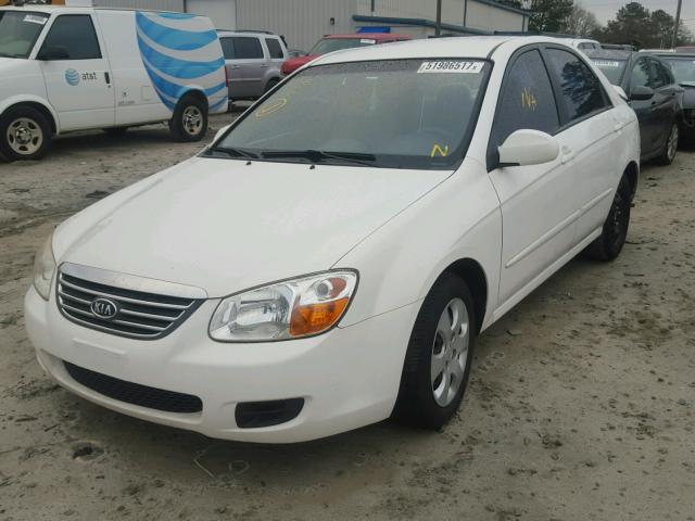 KNAFE121885526430 - 2008 KIA SPECTRA EX WHITE photo 2