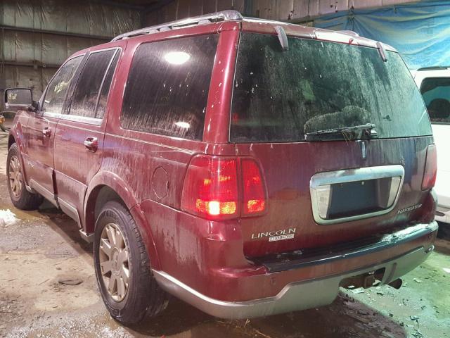 5LMFU28R34LJ18747 - 2004 LINCOLN NAVIGATOR RED photo 3