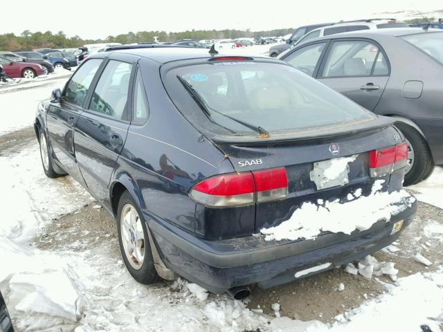 YS3DD58H212029690 - 2001 SAAB 9-3 BLUE photo 3