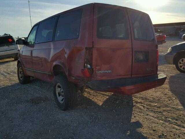 1GKDM19W4VB532905 - 1997 GMC SAFARI XT RED photo 3