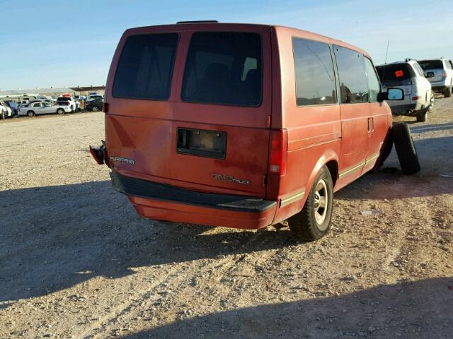 1GKDM19W4VB532905 - 1997 GMC SAFARI XT RED photo 4